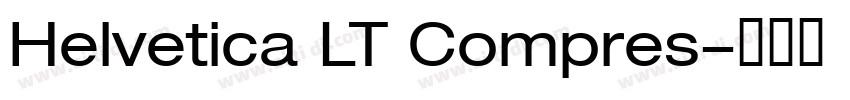 Helvetica LT Compres字体转换